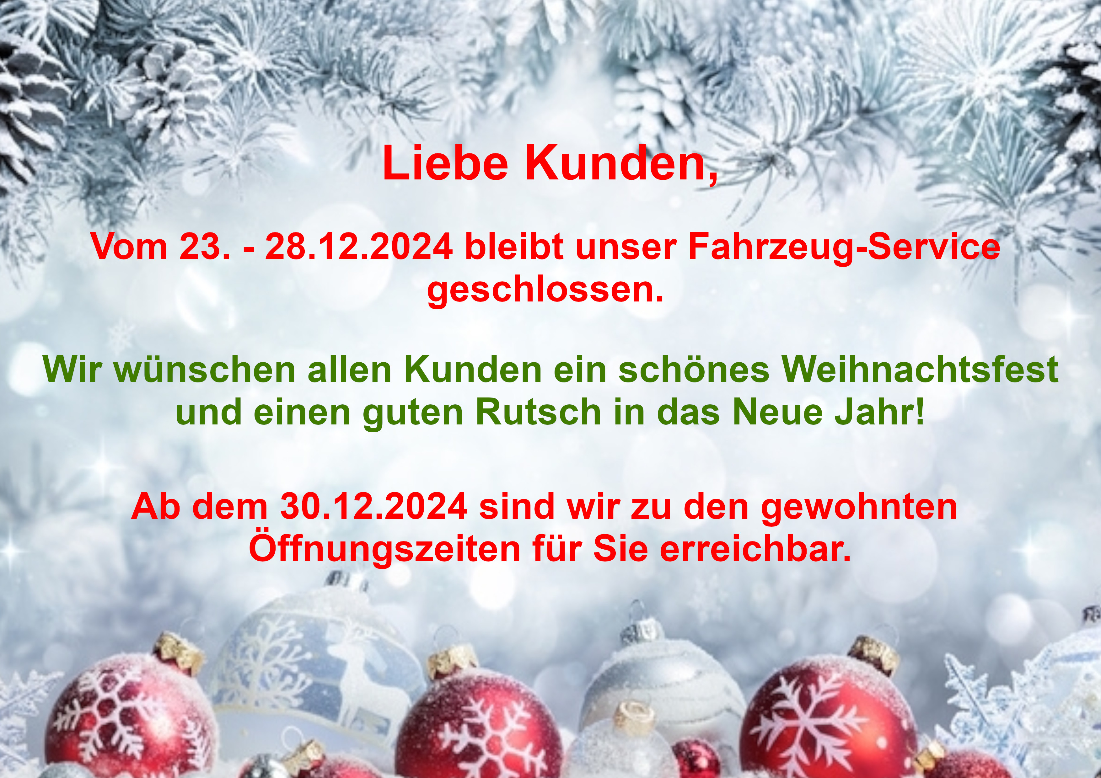 Weihnachten Fsw 2024